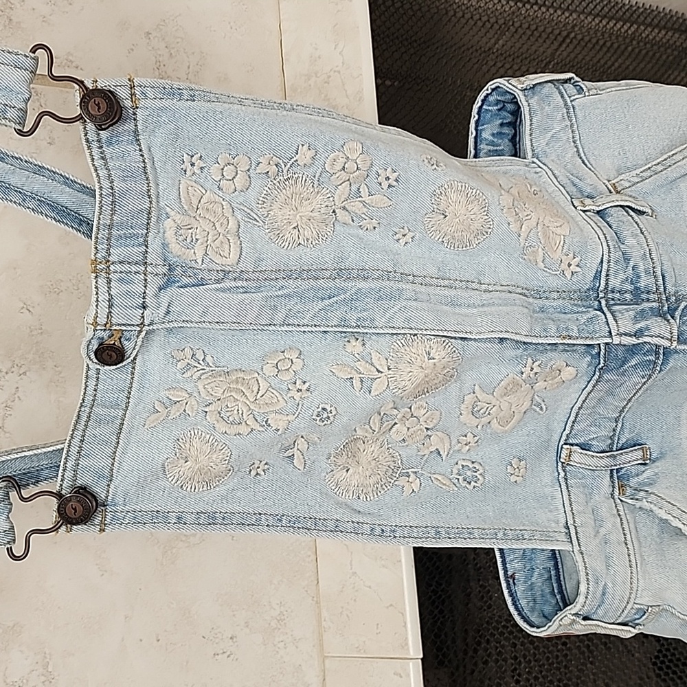 ๐ฉต๐ HOLLISTER Stretch Super Skinny Crop OVERALLS ๐๐ฉต - Picture 3 of 15